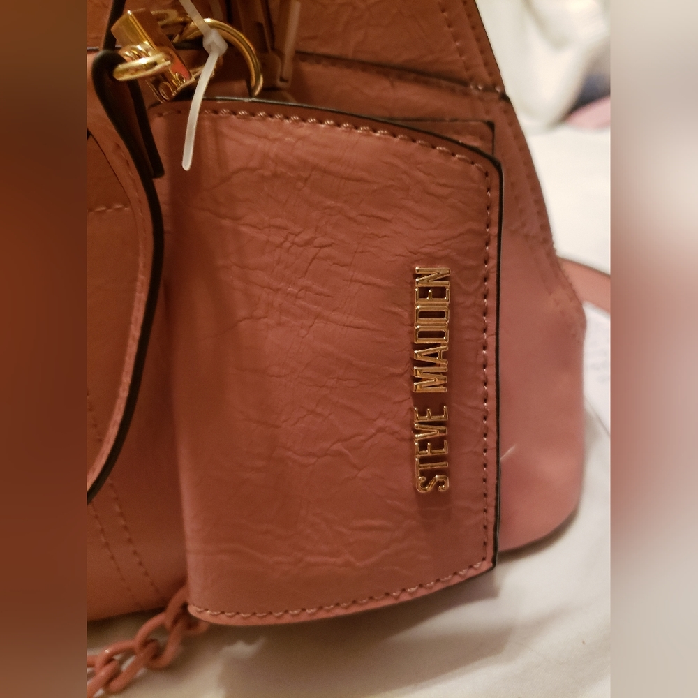 Steve Madden Sienna Blush Satchel Crossbody - Picture 4 of 14